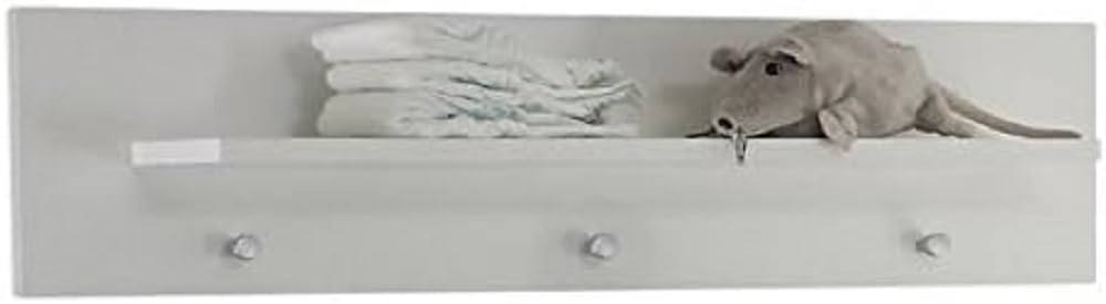 trendteam smart living - Wandboard Wandgarderobe - Babyzimmer - Olivia - Aufbaumass (BxHxT) 75 x 20