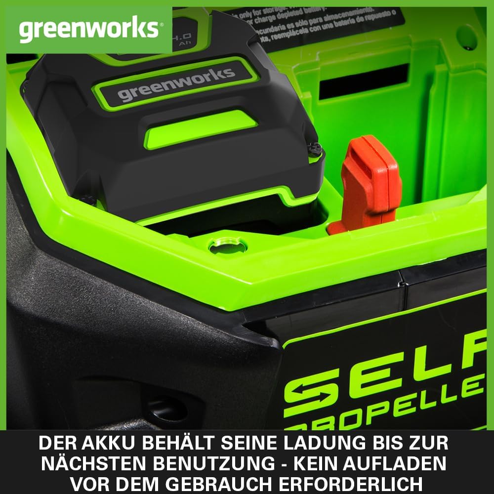Greenworks 40V Akku - Greenworks 4Ah leistungsstarker Lithium-Ionen Akku für alle Greenworks 40V Gar