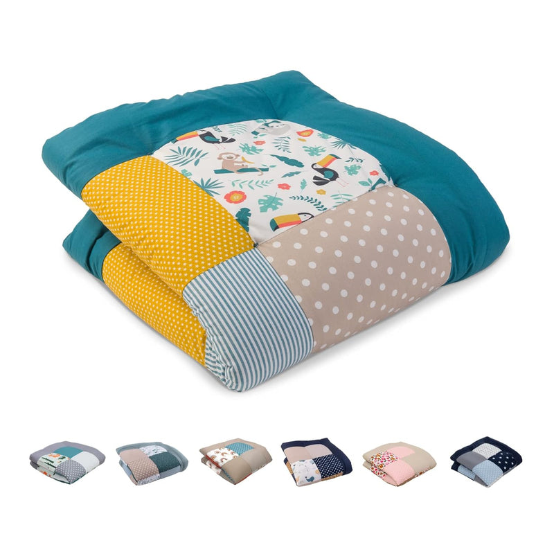 ULLENBOOM Krabbeldecke für Baby 80x80 cm, Outdoor-geeignet, 100% OEKO-TEX Materialien, Made in EU, W