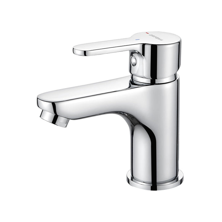 GRIFEMA Wasserhahn Bad Einhebelmischer, Waschtischarmatur Chrome Keramikkartusche, Perlator, Tropffr