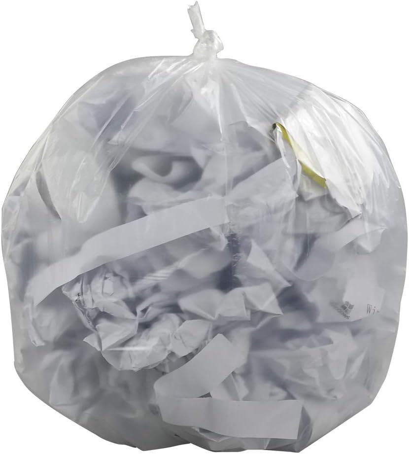 Ucake 20 l Mülltüte Müllbeutel Abfallsack, Transparent, 110 Stück pro Rolle 100 Count (Pack of 1), 1