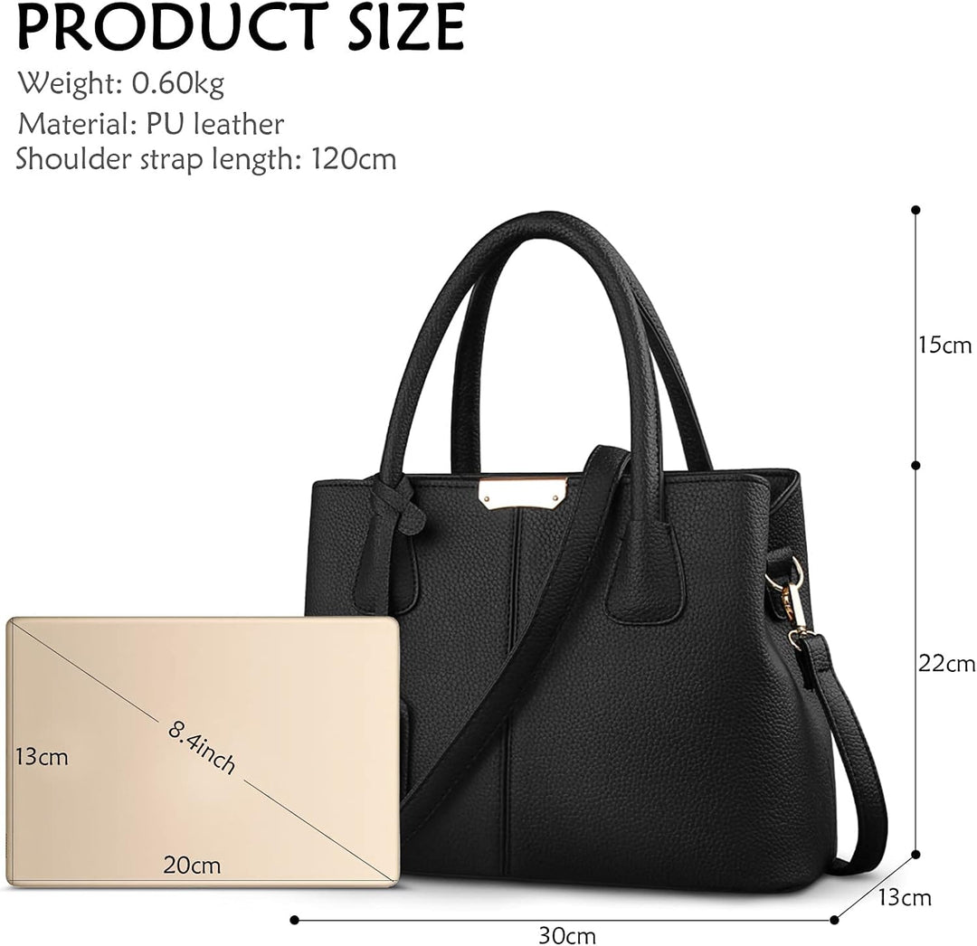 DIRRONA Elegant Damen Handtasche Schultertasche Gross Kapazität Umhängetasche Beiläufig Reise Tasche
