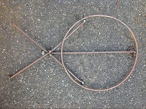 Rost Garten Ständer Fuer Feuerschale Pflanzschale, Gartendeko Metall Rost Zusammenklappbar (030761: