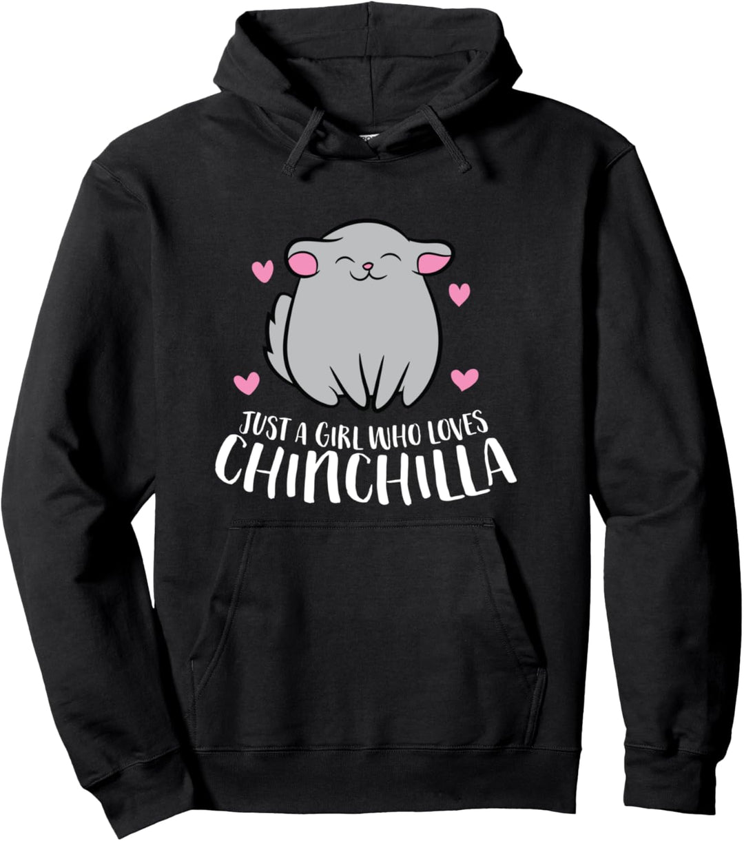 Nur ein Mädchen, das Chinchillas liebt Pullover Hoodie