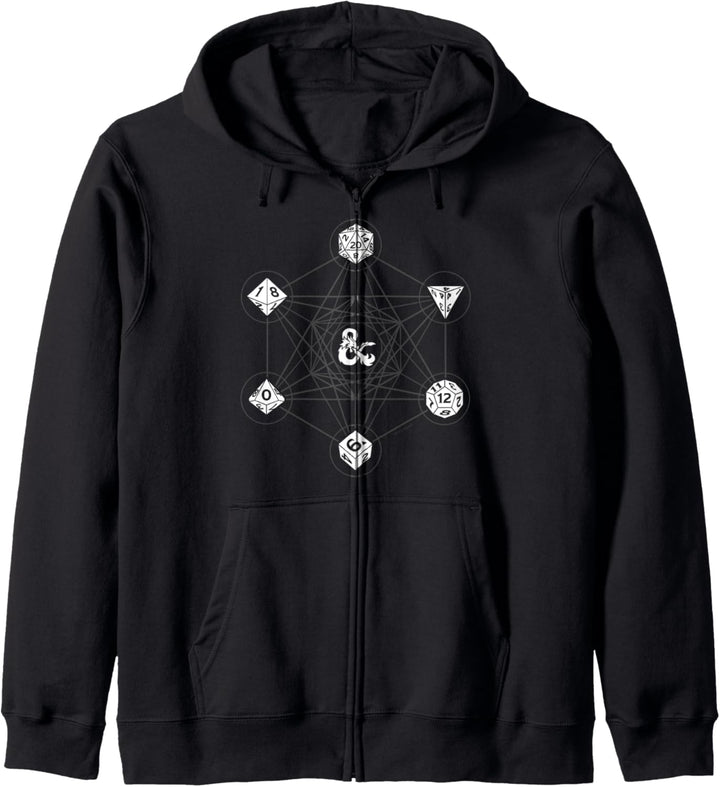 Dungeons & Dragons 6 Die Icons Kapuzenjacke