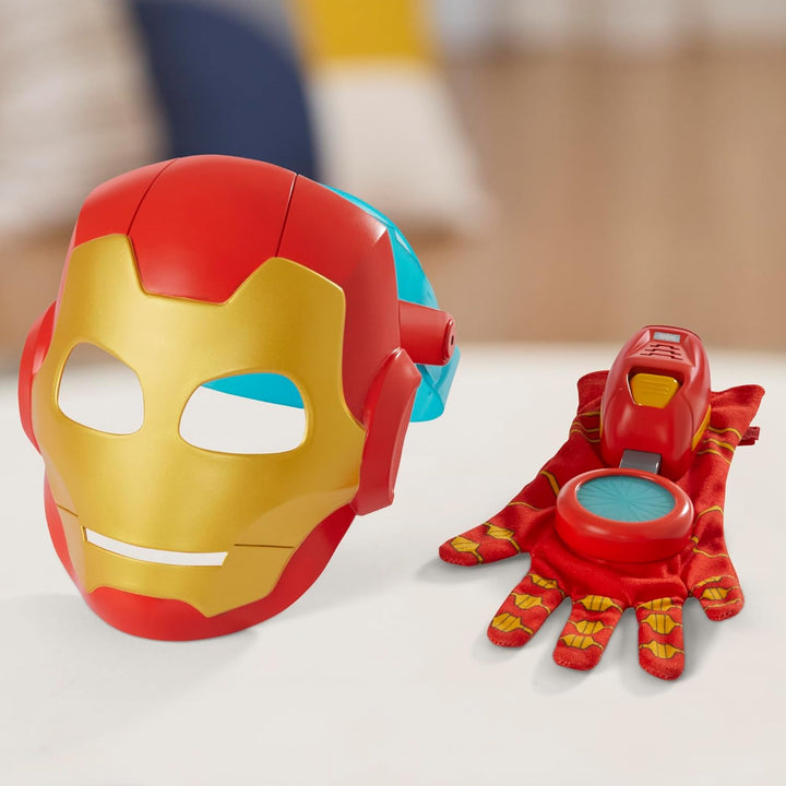 Marvel Iron Man und Seine fantastischen Freunde Hightech Helden-Spielset, Iron Man Maske und elektro