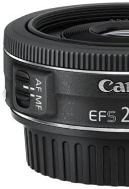 Canon Objektiv EF-S 24mm F2.8 STM Pancake für EOS (Festbrennweite, 52mm Filtergewinde), schwarz & 51