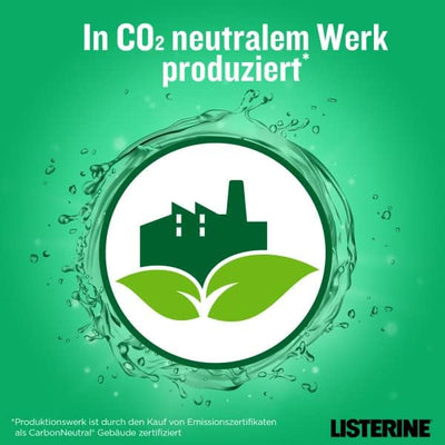 LISTERINE Fresh Mint (500 ml), antibakterielle Mundspülung mit ätherischen Ölen & Minzgeschmack, Mun