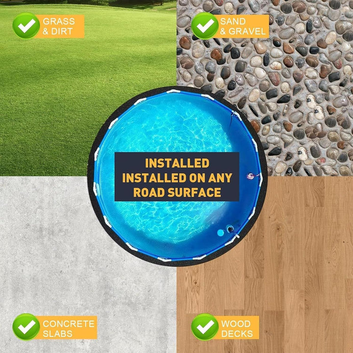 Poolfolie, Schwimmbad, pannensicher, stabiles Material, 3,1 m, Flexible Passform, geeignet für Beton