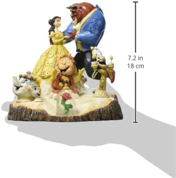 Enesco 4031487 Figur Disney Tradition Tale As Old As Time, Carved By Heart Beauty & The Beast Figur,