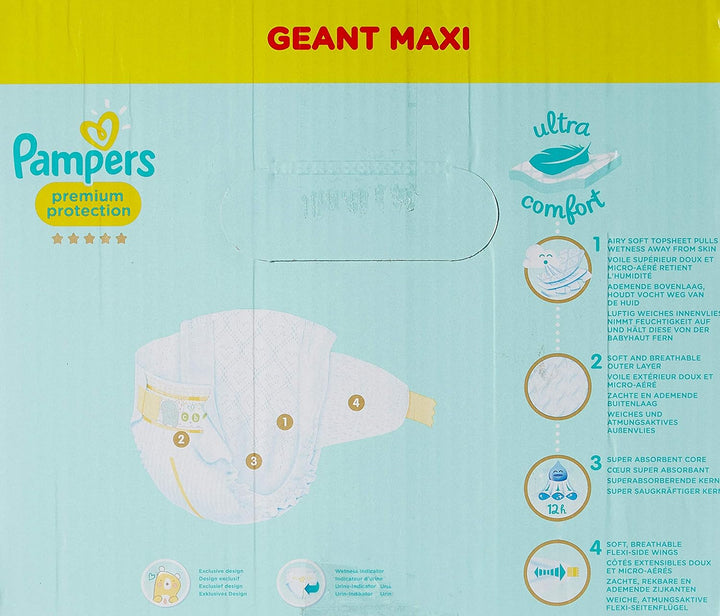 Pampers 8001841831480 Luiers, mehrfarbig Grösse 3 (96 Stück), Grösse 3 (96 Stück)