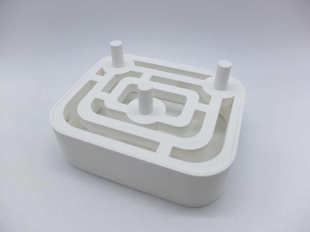 Halter Aufsteller für KitchenAid Standardaufsätze Rührelemente für 3 Aufsätze Art Deco Stil (White),