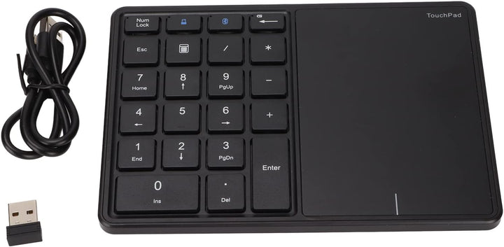 Cuifati Bluetooth Wireless Number Pads, 2 in 1 22 Keys Wireless Numeric Keypad mit Touchpad, Support