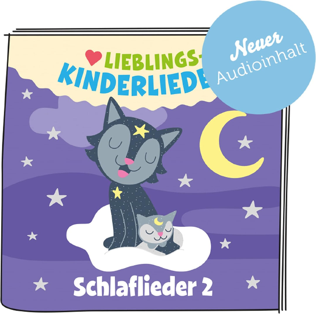tonies Hörfiguren für Toniebox, Lieblings-Kinderlieder – Schlaflieder 2, Kinderlieder für Kinder ab