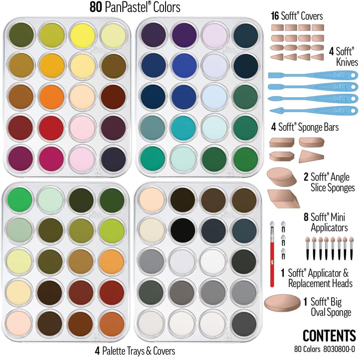 Colorfin PPSTL80 PanPastel Ultraweiches Künstler-Pastell-Set, 80 Stück