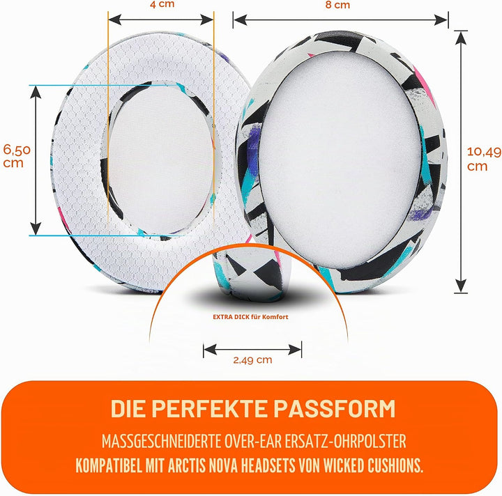WC Freeze für Arctis Nova – Kühlgel-Ersatz-Ohrpolster für Arctis Nova Pro Wired, Nova 7, 3, 1 – Herg