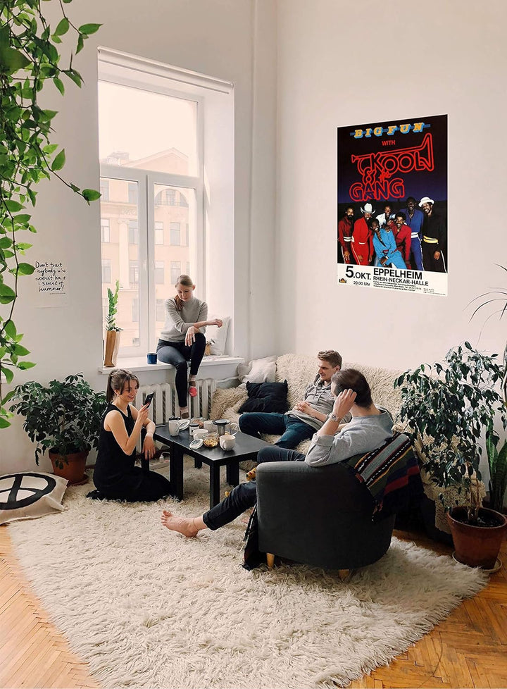 Kool and The Gang - Big Fun, Eppelheim 1971 » Konzertplakat/Premium Poster | Live Konzert Veranstalt