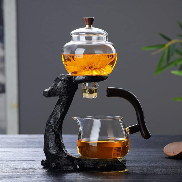 zalati Teekannen-Set mit magnetischer Unterseite und Schnittstelle, Glas-Teeservice für Zuhause, Küc