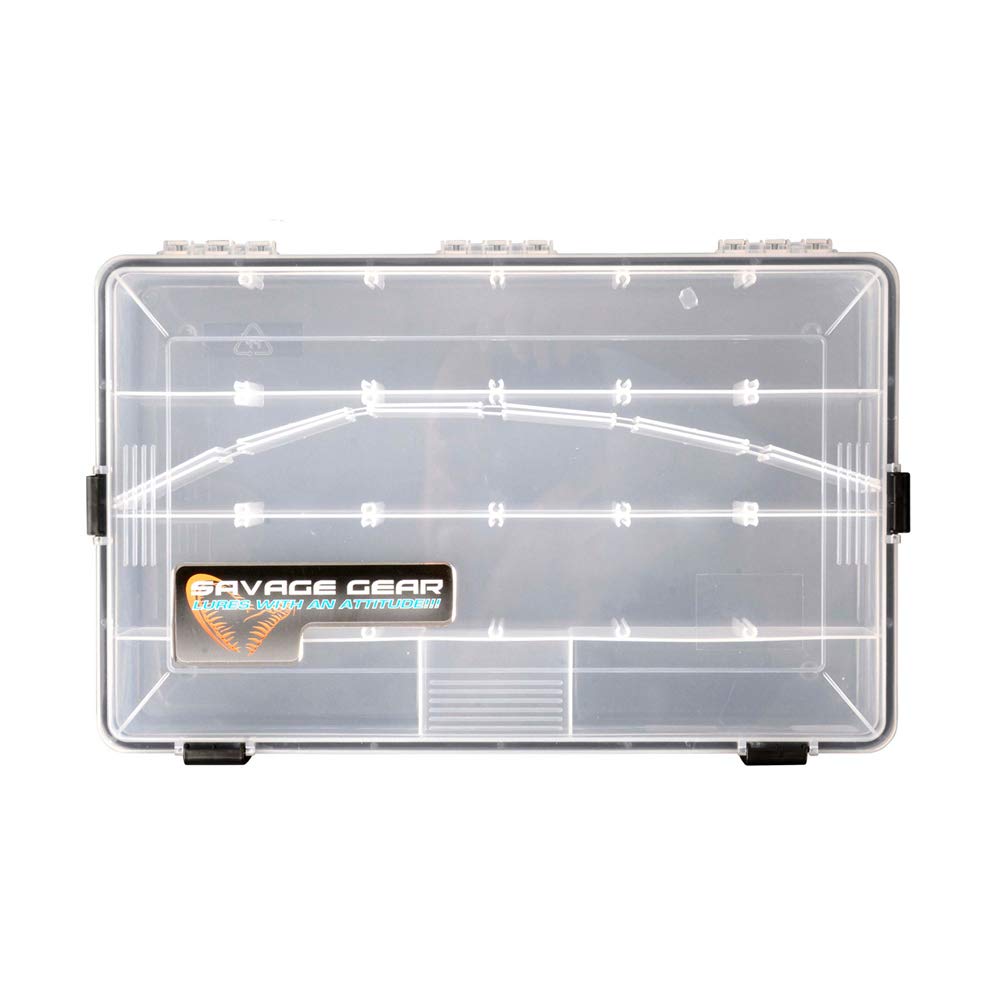 Savage Gear Lure Box 35,5 x23x5cm - Wasserdichte Angelbox, Tacklebox, Köderbox, Anglerbox, Kunstköde