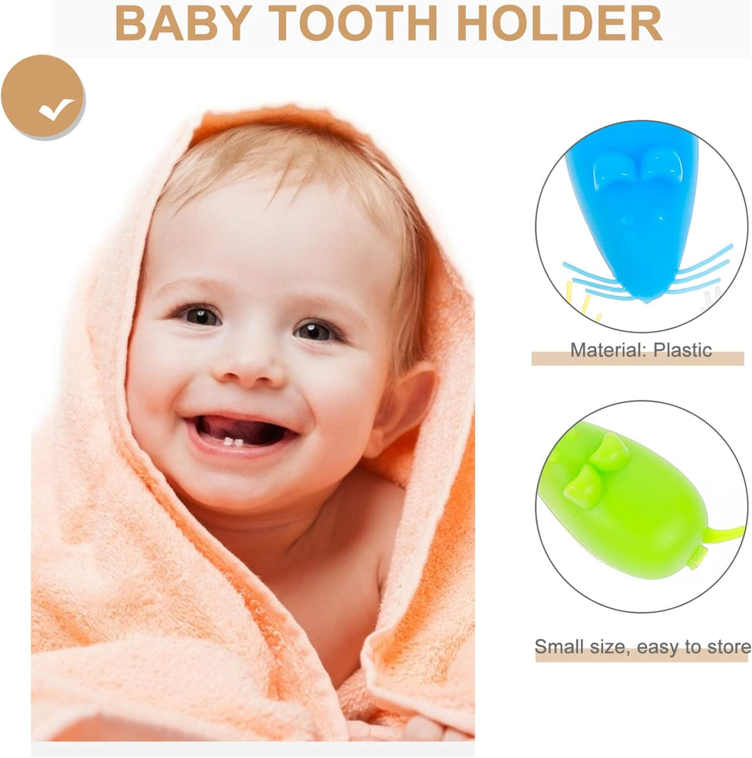 iplusmile Zahnbox Cartoon Mini Maus Form Milchzahndose Milchzähne Box Zahndose Milchzahnbox Zahn Auf