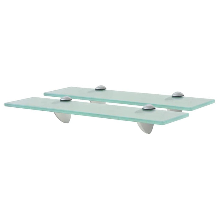 FIRBNUS 40x20x0,8 cm Regal Wand 2 Stück Ablagen Regal Glas Schwebend Schwebende Regale für Wohnzimme