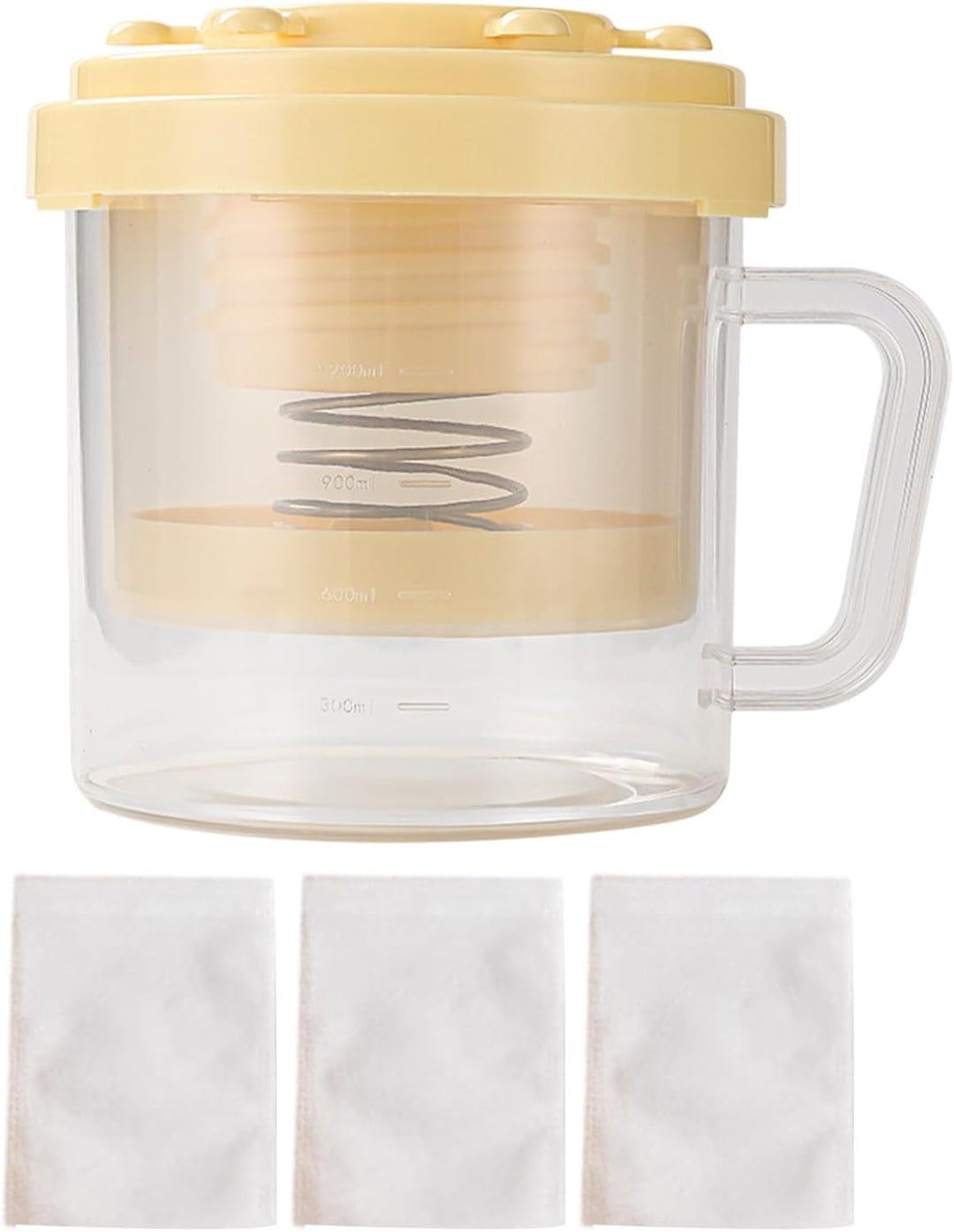 Joghurt-Maschine | Joghurtbereiter mit feinmaschigem Sieb, multifunktionales Haushaltsset für die He