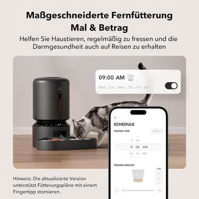 PETLIBRO 5G Wi-Fi Futterautomat für 2 Katzen und Hunde mit APP, WLAN-Haustierfutterspender, Automati
