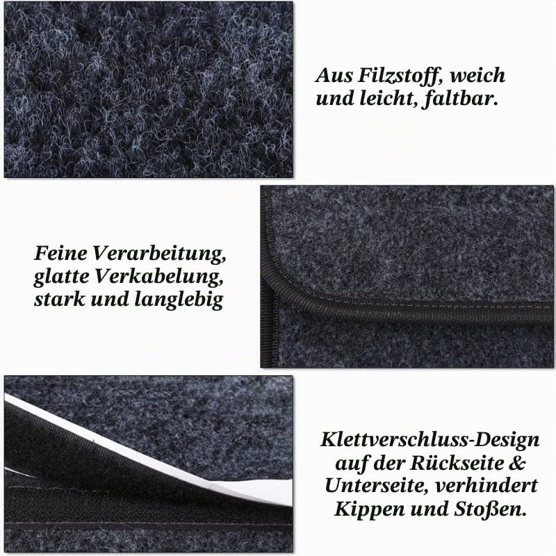 2 Stück Kofferraum Organizer, 35 * 20 * 30cm,Auto Kofferraum Organizer, Filz Box Kofferraumtasche To