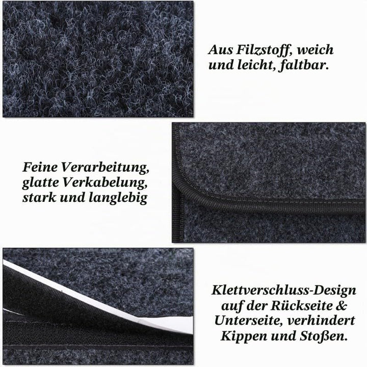 2 Stück Kofferraum Organizer, 35 * 20 * 30cm,Auto Kofferraum Organizer, Filz Box Kofferraumtasche To