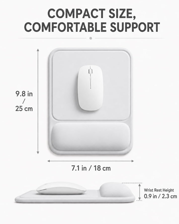 Mauspad mit gelkissen Handgelenkauflage,mousepad ergonomisch Vertieftes Anti-Druck Design, Rutschfes
