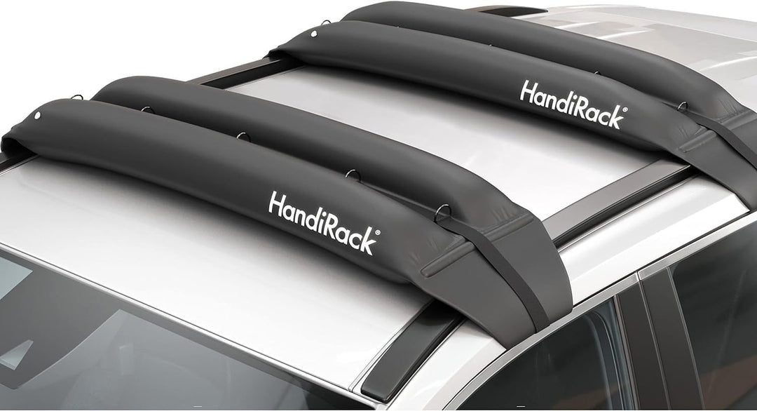 HandiWorld HandiRack Universal Dachgepäckträger für Autos; Schnellmontage Dachträger; Schwarz, H10,