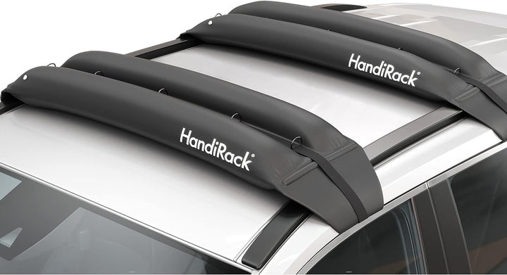 HandiWorld HandiRack Universal Dachgepäckträger für Autos; Schnellmontage Dachträger; Schwarz, H10,