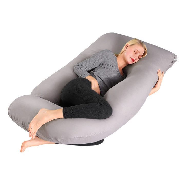Lannvan Schwangerschaftskissen, J-förmiges Seitenschläferkissen zum Schlafen, Stillkissen XXL, 3KG B