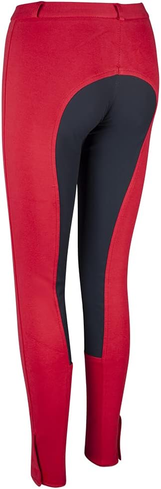 Pfiff 101197 Damen Reithose Vollbesatz Vollbesatzreithose 9 Farben alle Grössen 176 Rot / Grau, 176