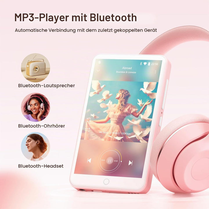 MP3 Player mit Bluetooth und WiFi, Oilsky 80GB Tragbarer MP3 Musikplayer mit Spotify, Audible, Deeze