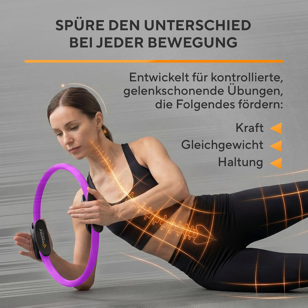 MANTRA SPORTS Pilates Ring Fit Fitness Ring Beckenbodentrainer für Frau &amp; Männer, Beckenboden Traini