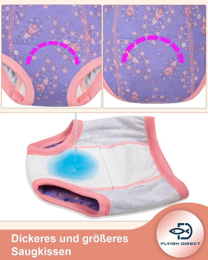 FLYISH DIRECT Baby Trainerhosen Töpfchentraining, 8er Pack Töpfchen Trainingshose für Mädchen Jungen