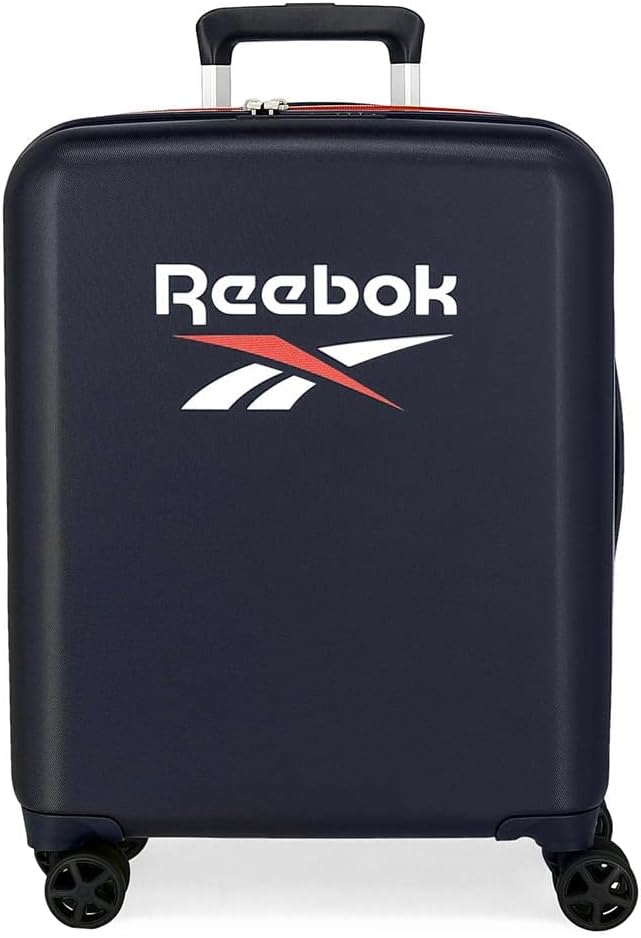 Reebok Roxbury Kabinenkoffer, blau, 40 x 55 x 20 cm, fester ABS-Kunststoff, integrierter TSA-Verschl