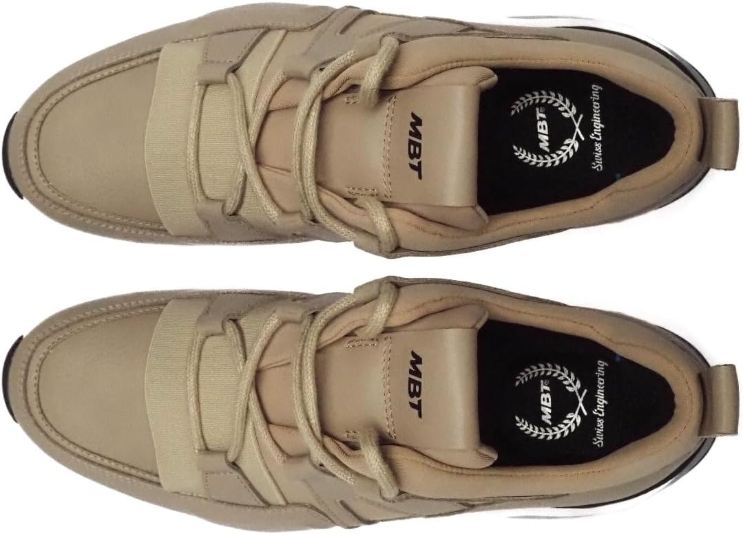 MBT Herren Funktionsschuhe FANO M,lose Einlage,Level 3- Wippeffekt: Hoch 41 EU Braun Cream, 41 EU Br