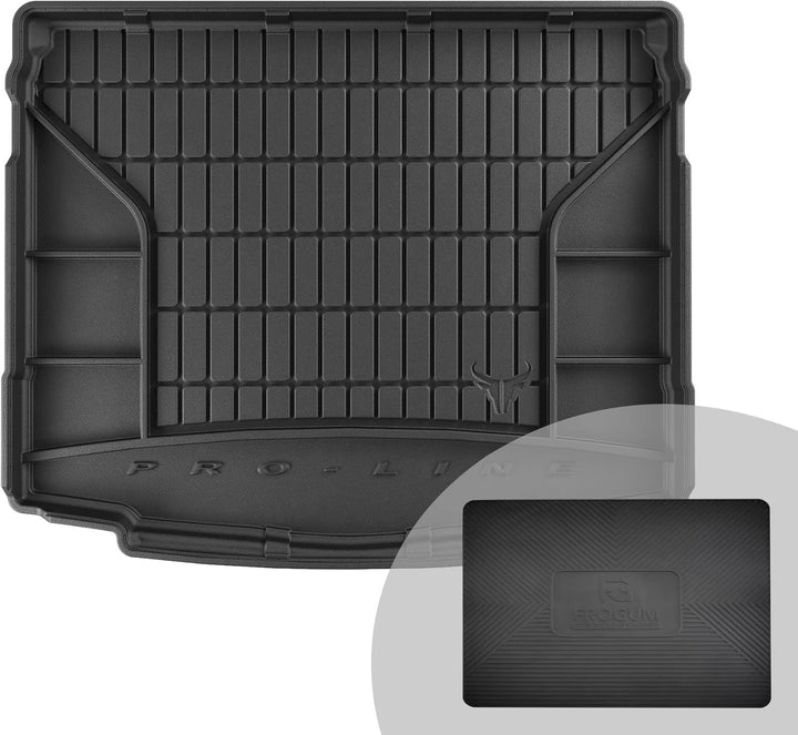 FROGUM ProLine 3D Gummimatte Exklusive Auto Kofferraummatte Kofferraumwanne für Skoda Karoq ab 2017