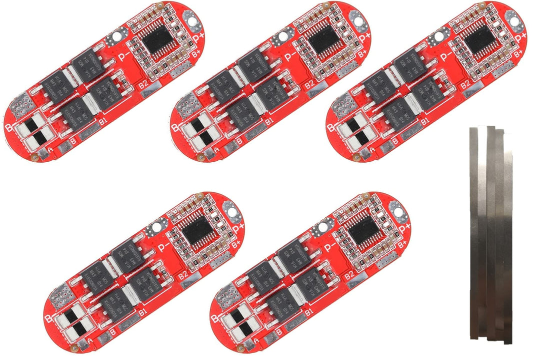 5 Stück 4S 25A 16,8 V Li-Ion Lithium 18650 Ladung BMS PCM Batterieschutzplatine + 5 Stück Nickelstre