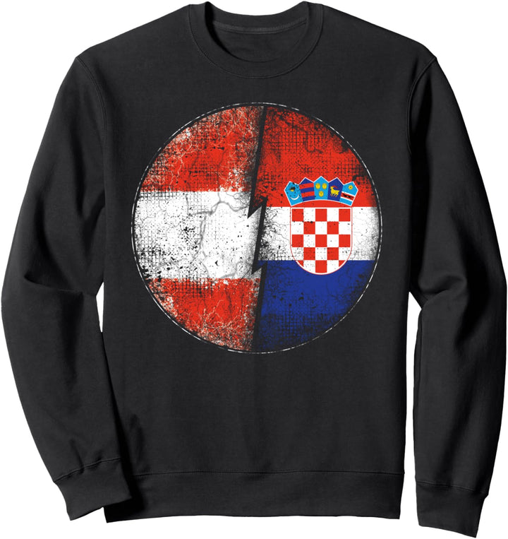 Österreich - Kroatien Österreich und Kroatien Flagge Sweatshirt
