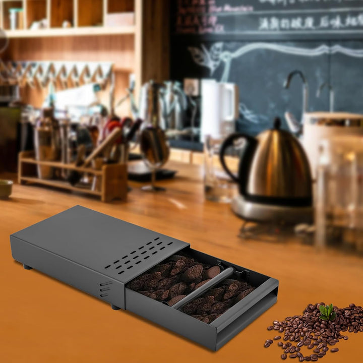 Kaffee-Klopf-Box-Behälter, Espresso-Klopfbox-Schublade, Kaffeesatz-Klopfbehälter mit Abnehmbarer Klo