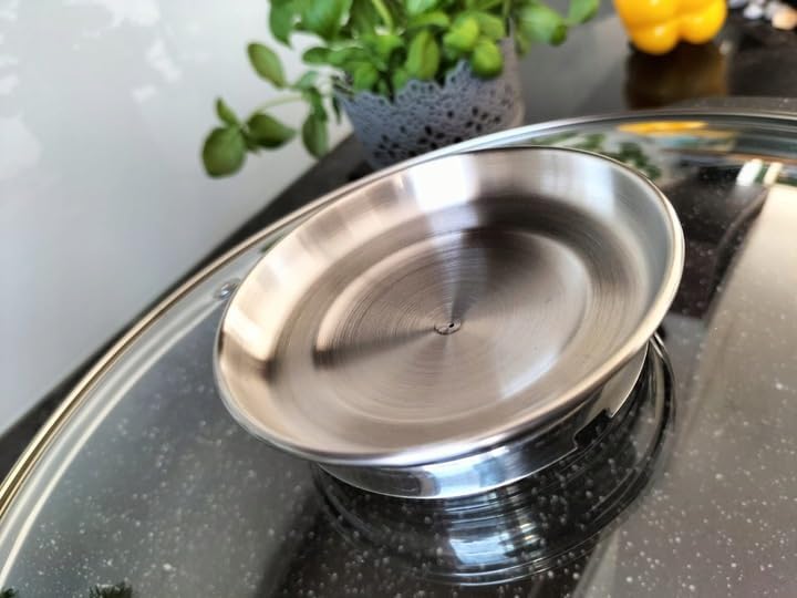 Zilner Set aus zwei grossen marmorierten Töpfen 6,2L/10,2L induktions Töpfe Set,Kochtöpfe, Töpfe Ind