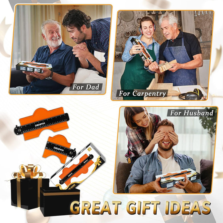 DODOWIN Konturenlehre 3 Anschliessbare Grössen, Weihnachtsgeschenke für Männer Papa, Werdender Papa