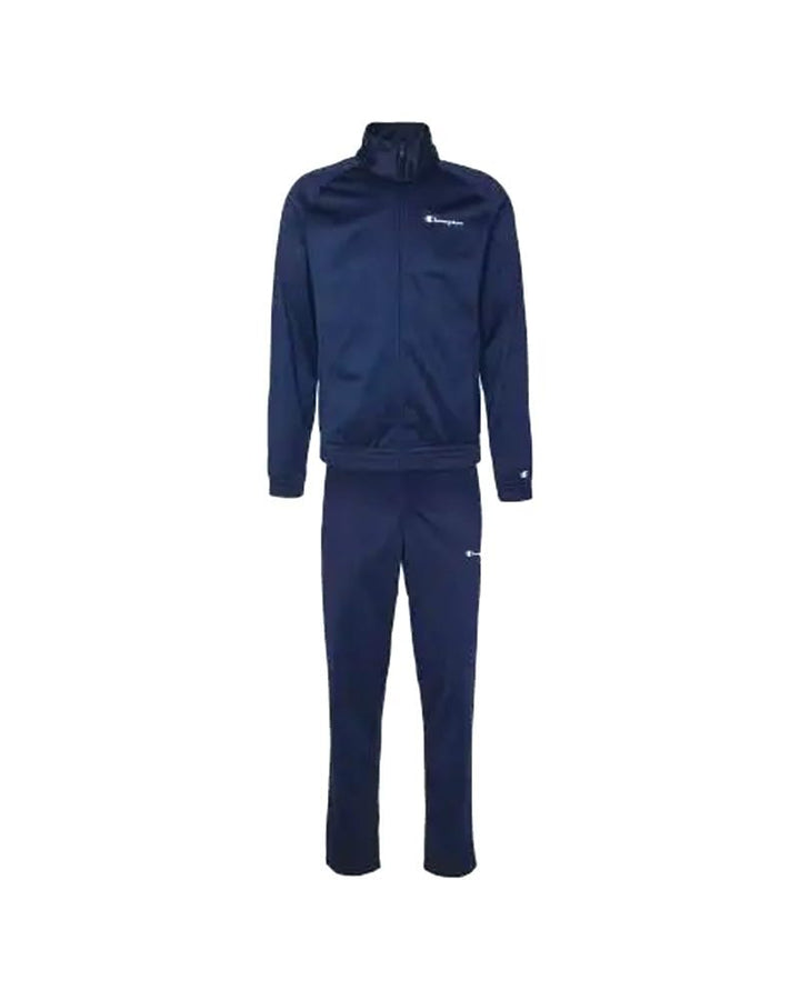 Champion Herren Legacy Tracksuits-Script Logo Poly-warpknit Full Zip Sportanzug, Blu Marino
