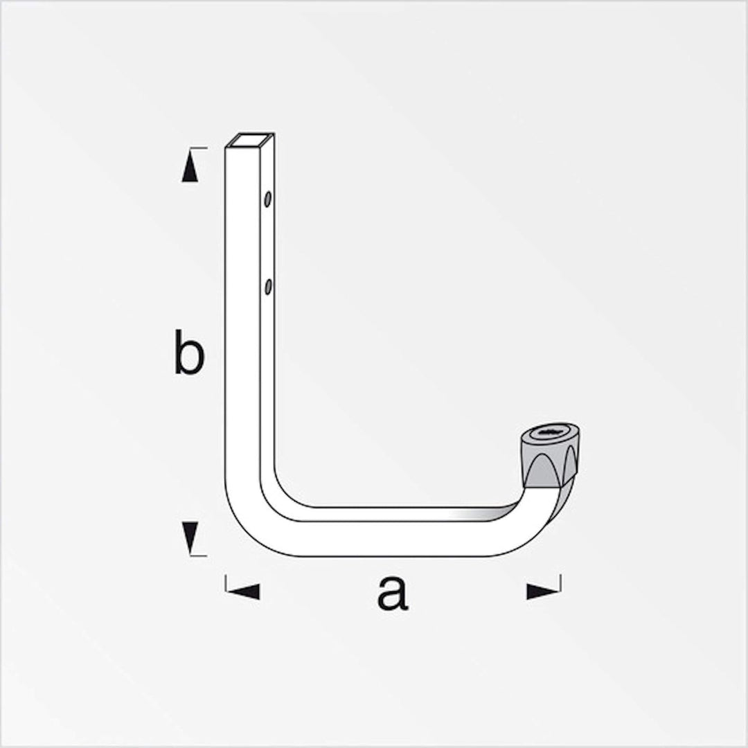 OrgaTech 8 x Wandhaken 210 x 150 mm Gerätehalter Montagehaken Allzweckhaken 8 Stück - 210 x 150 mm,