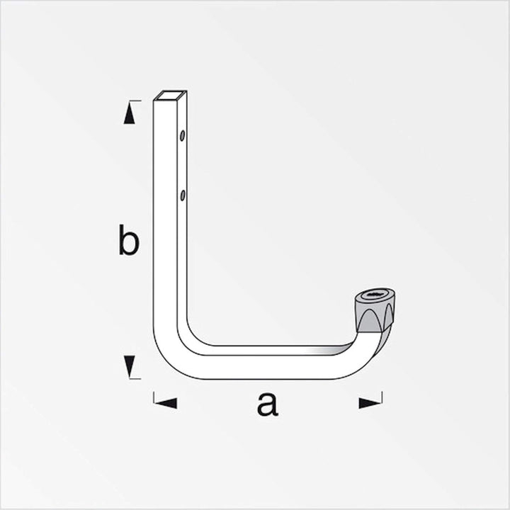 8 x Wandhaken 140 x 115 mm Gerätehalter Universalhaken Allzweckhaken 8 Stück - 140 x 115 mm, 8 Stück