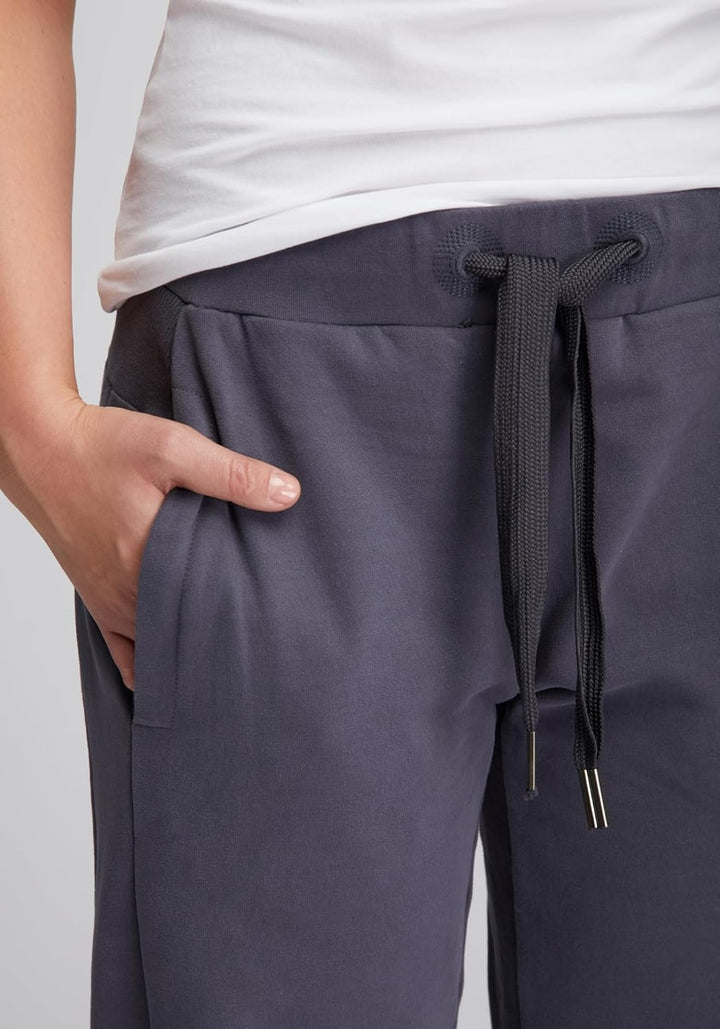Elbsand Brinja Damen 7/8 Hose, Sweathose, gerade Schnittform S Charcoal, S Charcoal