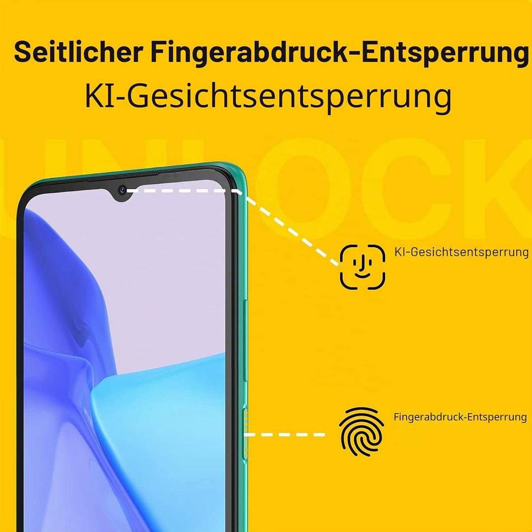 UMIDIGI Power 5 Smartphone Ohne Vertrag,3GB+64GB Handy Günstig,6150mAh Akku,Android 11 Handy ohne ve